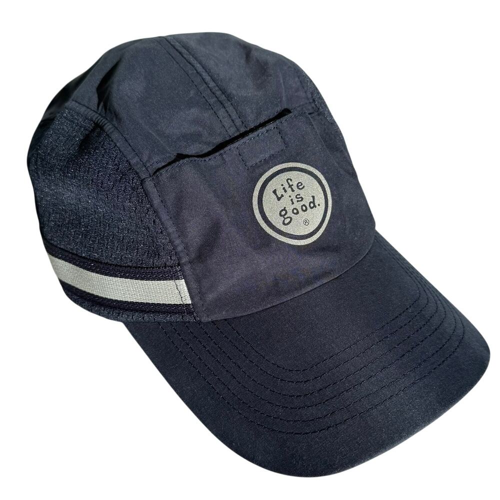 Life is Good Camp Baseball Cap Navy Adjustable Unisex Activewear Sport